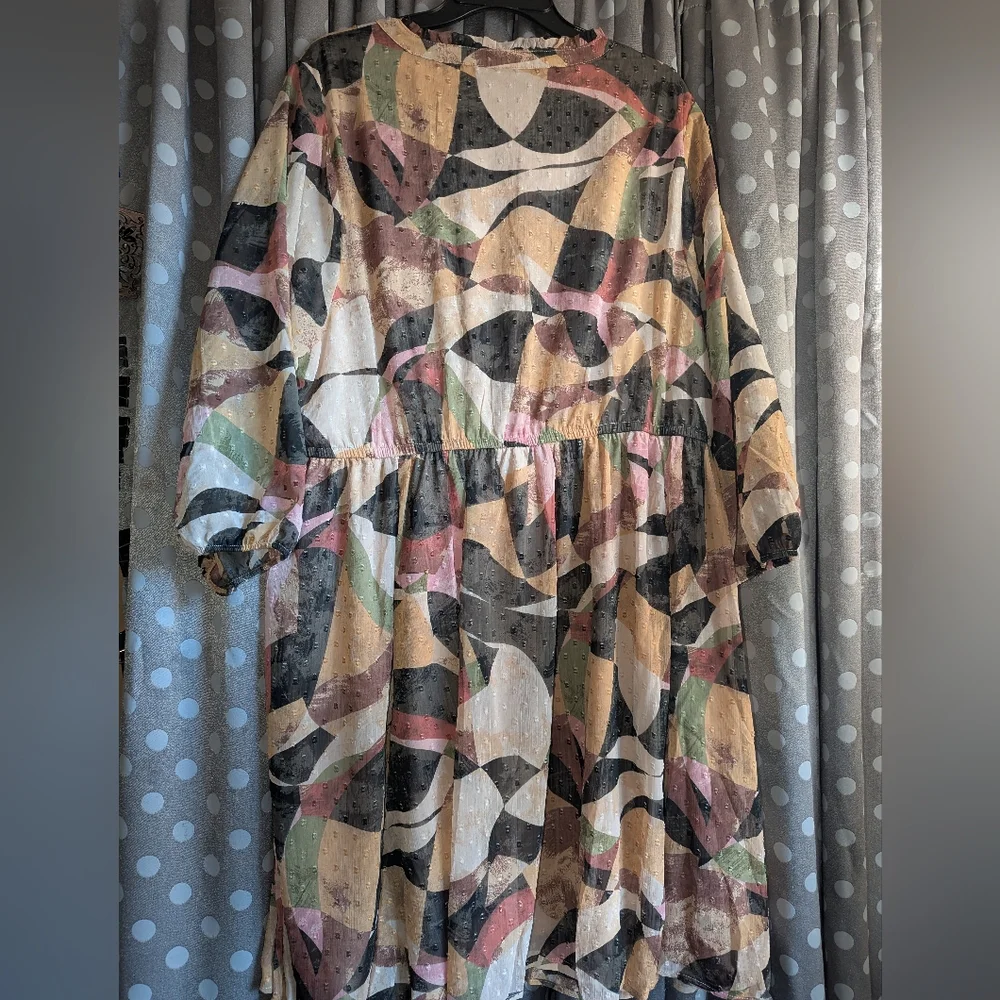 Torrid Mini Clip Dot Front Dress 3x/22-24 - Picture 5 of 13